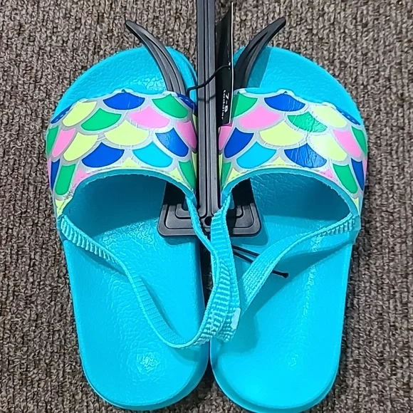 OKIE DOKIE TODDLER "ISAND TURQUOISE " SANDALS SIZE 7-8 - Picture 8 of 9